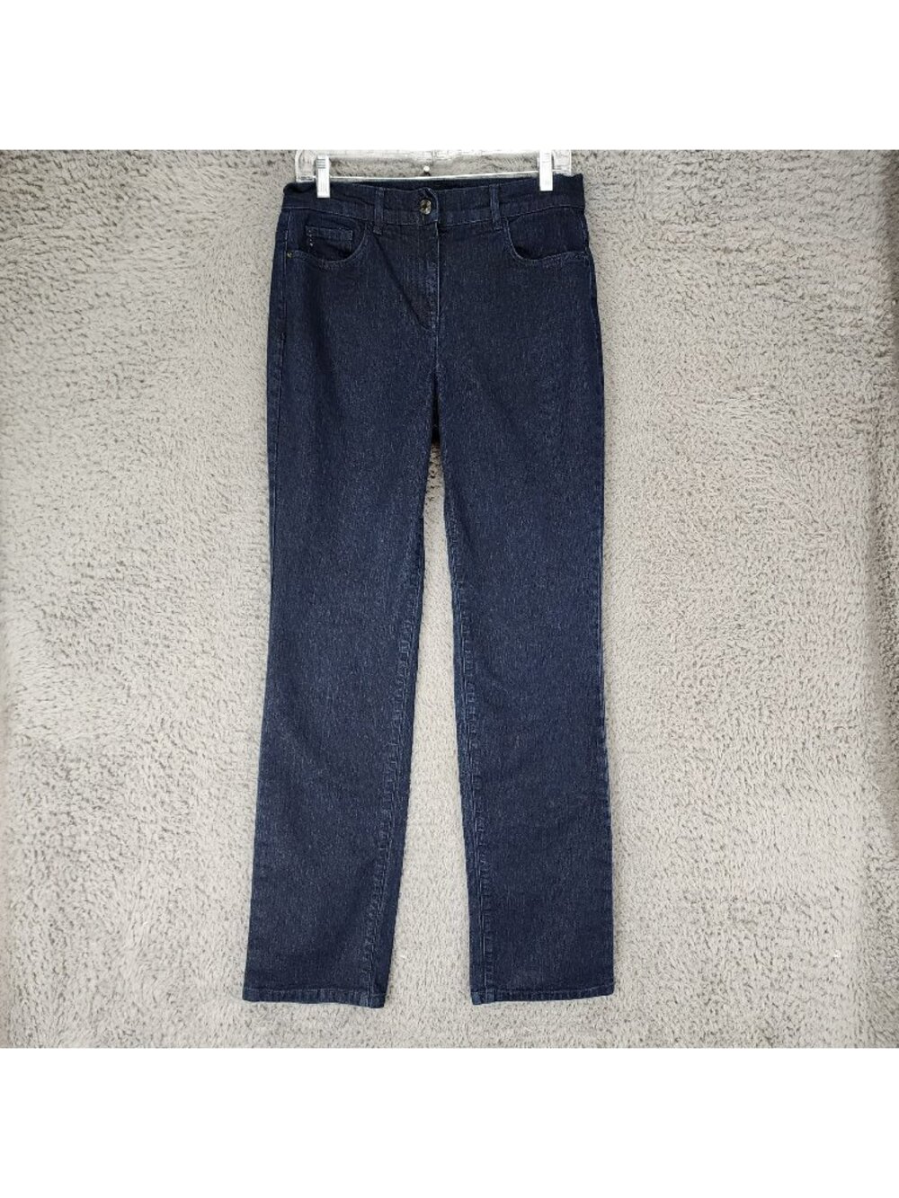 Caroll Jeans Womens EU 40 US 12 Blue Straight Stretch Denim